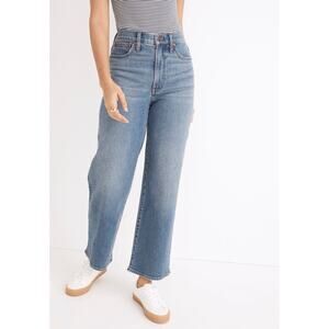 Madewell The Perfect Vintage Wide-Leg Crop Jean in Montclare Wash TENCEL Edition